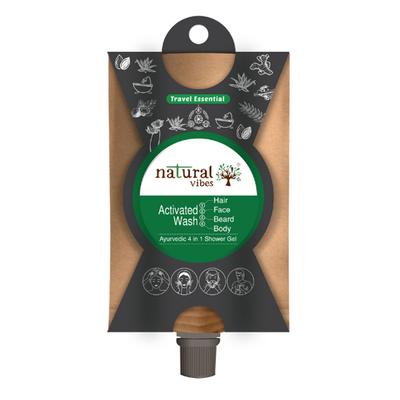 Natural Vibes Ayurvedic 4-in-1 Shower Gel Travel Essential Kit 30 ml - Shower Gels & Body Wash