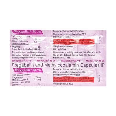 Maxgalin M 75mg Capsule 10'S - Neuropathic Pain-Dru