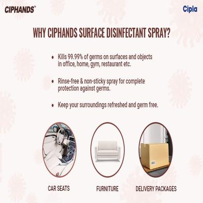 Ciphands Daily Surface Disinfectant Spray 220 ml - Others