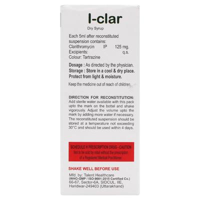 I CLAR Dry Syrup 30ml - Bacterial Infections-Mac
