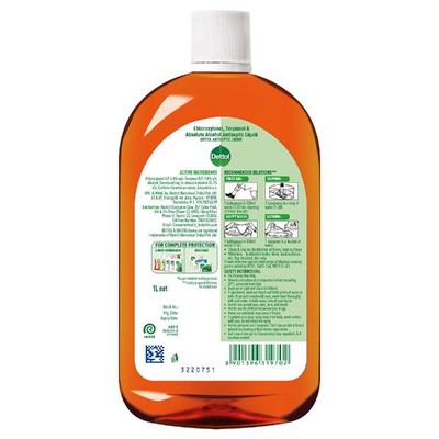 Dettol Antiseptic Liquid 1 ltr - Wound/Burns