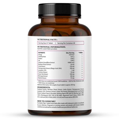 Nirvasa Plant Based Biotin Tablet (Pack of 5 x 60's) 1's - Hair & Skin