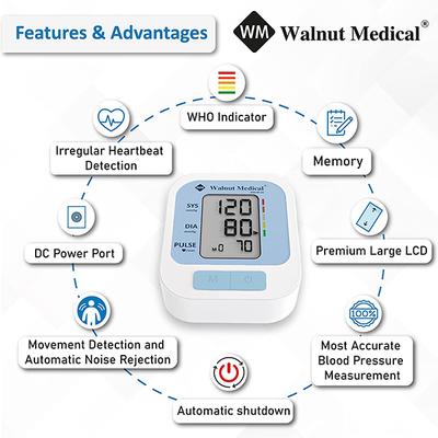 Walnut Medical Digital Blood Pressure Monitor (BP 03) - Blood Pressure Monitor Device