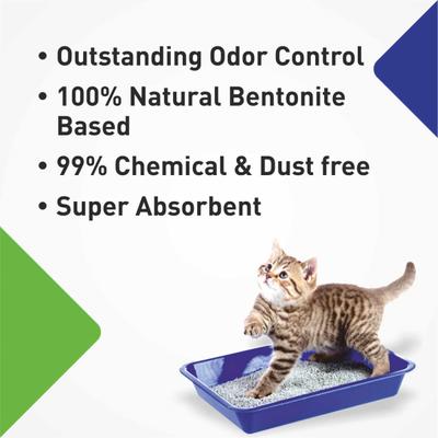 Purepet Clumping Lavender Fragrance Cat Litter (for Multiple Cats) 10000 gm - Pet accessories