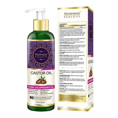 Morpheme Remedies Castor Oil (Pure Cold Pressed) 200 ml - Hair Oils