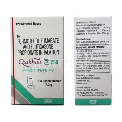 Quikhale FF 250mcg/7.2Gm Inhaler 120Md - Asthma/COPD-Ast