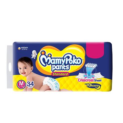 MamyPoko Pants Standard Diaper (M) 34's - Diapers & Wipes