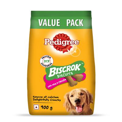 Pedigree Biscrok Biscuits - Milk & Chicken Flavour 900 gm - Petfood