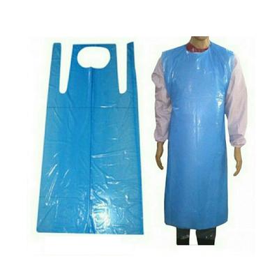 Medi Karma Disposable Plastic Waterproof Apron (Half Gown) (HG-100) (Pack of 100) - Surgical Consumable