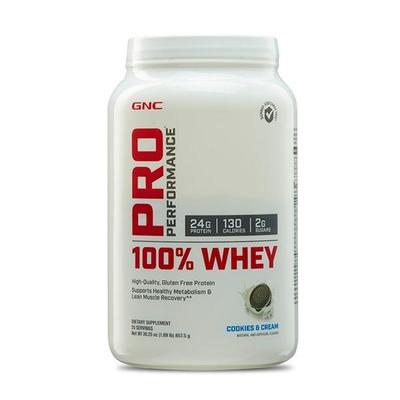 GNC PP 100% Whey Protein Powder - Cookies N Cream 2 lb - Whey Proteins