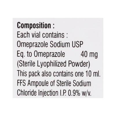 OMEVAG 40 Injection 1's - Ulcer/Reflux/Flatulence-Aaa