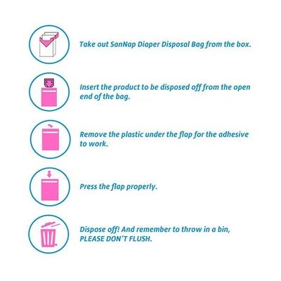 Sannap Baby Diaper Disposal Bags-50's - Diapers & Wipes