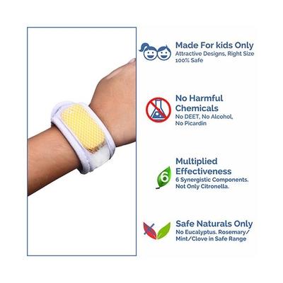 Baby Safety Inc White Mosquito Repellent Band (2 Refills + 6 Patches) - Mosquito Repellent