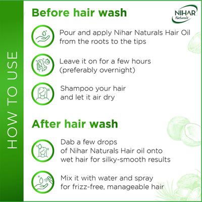 Nihar Naturals Coconut Hair Oil - Jasmine 200 ml - Hair Oils