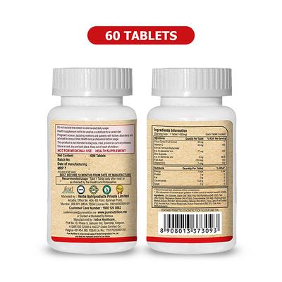 Pure Nutrition Iron Tablet 60's - Calcium And Minerals