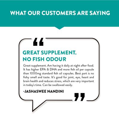 Swisse Ultiboost Odourless High Strength Wild Fish Oil 1500 mg Capsule 60's - Omega Fish Oil Fatty Acids