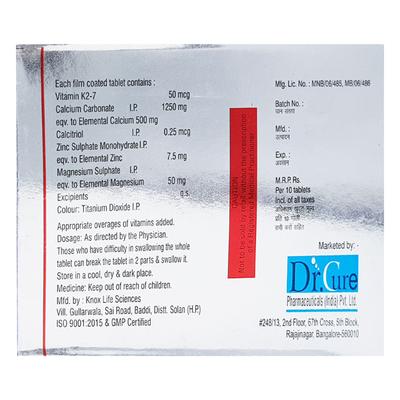 BONE C MAX K2 Tablet 10's - Supplements-Vam