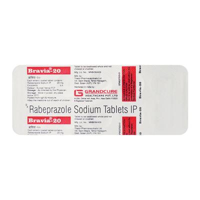 BRAVIA 20MG TABLET 10'S - Ulcer/Reflux/Flatulence-Aaa