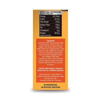 Endura Protein Bar - Cookie and Cream (Pack of 6 x 60 gm) - Nutritional Bars