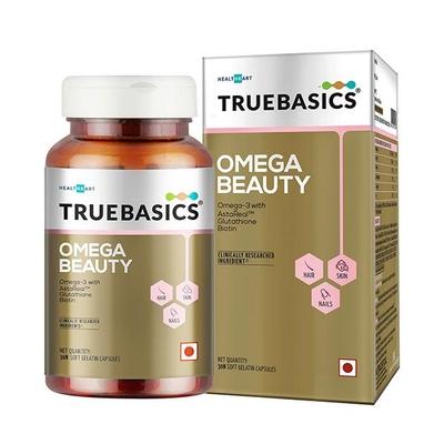 TrueBasics Omega Beauty Soft Gelatin Capsule 30's - Omega Fish Oil Fatty Acids