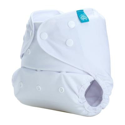 Bumberry Reusable Diaper Cover (2-36 Months) with 2 Wet Free Inserts - White - Diapers & Wipes
