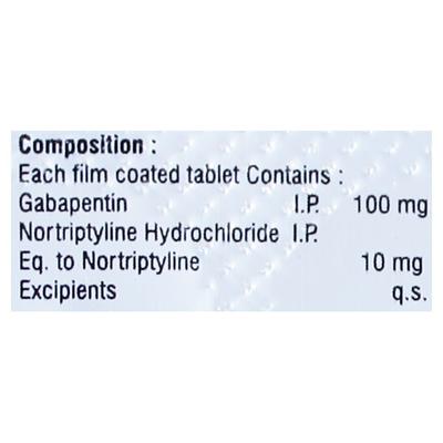 GPN 100 Tablet 10's - Neuropathic Pain-Dru