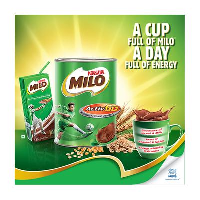Nestle Milo Activ Go Health Drink Powder 250 gm (Refill Pack) - Kids Nutrition