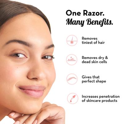 Plush Foldable Face Razor For Women 3's - Hair Removal Accessories