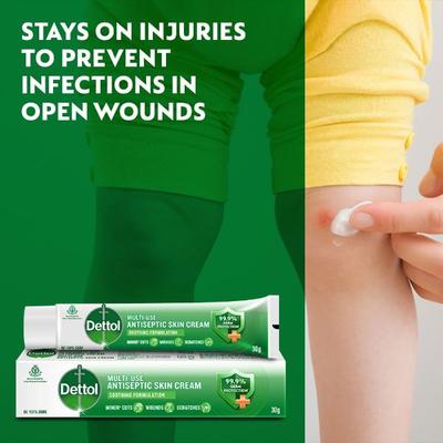 Dettol Multi Use Antiseptic Skin Cream 30 gm - Wound/Burns