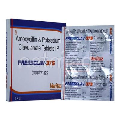 Pressclav 375mg Tablet 6'S - Bacterial Infections-Pen