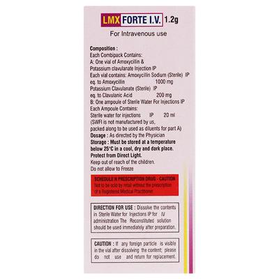 LMX Forte 1.2Gm Injection 1's - Bacterial Infections-Pen