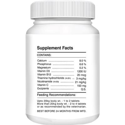 Drools Absolute Calcium Tablet- Dog Supplement 50's - Petfood