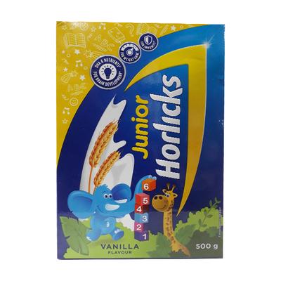 Junior Horlicks Powder - Vanilla Flavour 500 gm (Refill Pack) - Baby And Infant Supplements