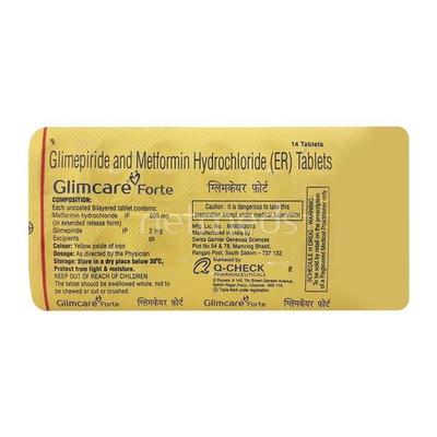 Glimcare Forte Tablet 14'S - Diabetes-Ant