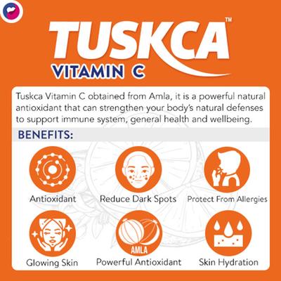 LifeZen Tuskca Natural Immunity Booster Vitamin C 1000 mg Tablet - Orange 20's - Vitamin C