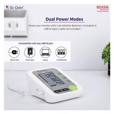 Dr. Odin Digital Blood Pressure Monitor - White (BSX516) - Blood Pressure Monitor Device