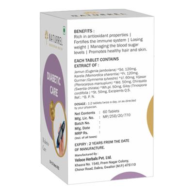 Naturrel Diabetic Care Tablet 50's + Free 10's - Diabetes Care (Ayush)