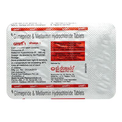 GMM 1mg Tablet 10's - Diabetes-Ant