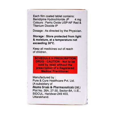 BENIPRES 4mg Tablet 30's - Hypertension-Cal