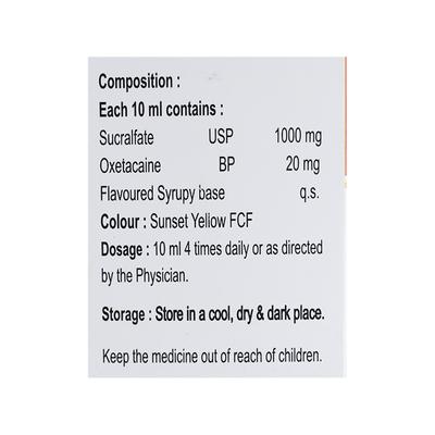 SUCRACHEM O SUGAR FREE Suspension 200ml - Ulcer/Reflux/Flatulence-Aaa