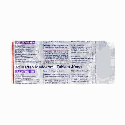 Azutan 40mg Tablet 10'S - Hypertension-Ang