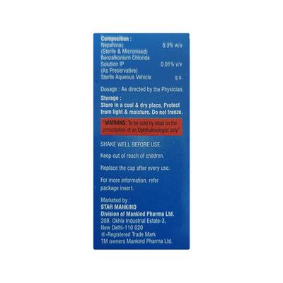 NEPASTAR OD Eye Drops 3ml - Eye conditions-Oph