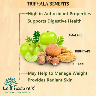 La nature's Triphala 500 mg Capsule 60's - Digestive Care