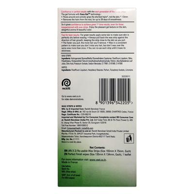 Veet Full Body Waxing Kit - Dry Skin Strips 8's - Shaving & Hair Removal