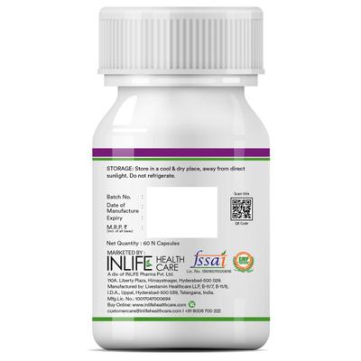 INLIFE Milk Thistle 600 mg Vegetarian Capsule 60's - Vital Health