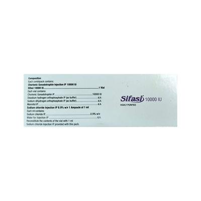 SIFASI 10000iu Injection 1's - Hormonal Therapy-Tro