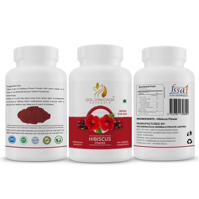 Goldenacacia Herrbals Hibiscus Powder 50 gm - Pure Herbs