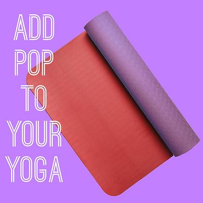 Boldfit Yoga Mat - Purple & Red 1's - Workout Essentials