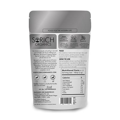 Sorich Organics Dried Leaves - Tulsi 100 gm - Herbal Dietary Supplement