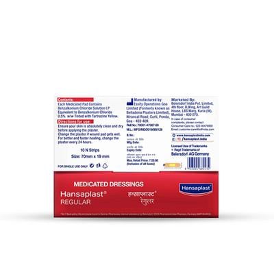 Hansaplast Medicated Dressing Bandage - Regular 10's - Bandages